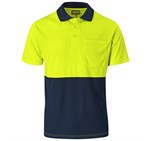 Inspector Two-Tone Hi-Viz Golf Shirt - Image 2