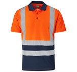 Surveyor Two-Tone Hi-Viz Reflective Golf Shirt - Image 2