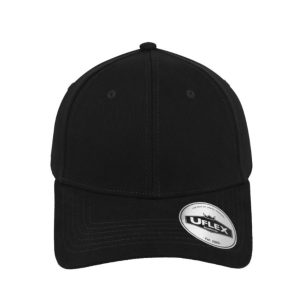 U15603BLK-S/M - Uflex Prostyle 6 Panel Fitted - Black / Small/Medium