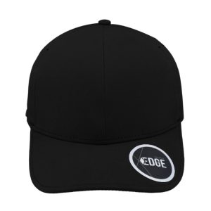 U15800BLK-S/M - Uflex Edge Bonded 6P Baseball - Black / Small/Medium