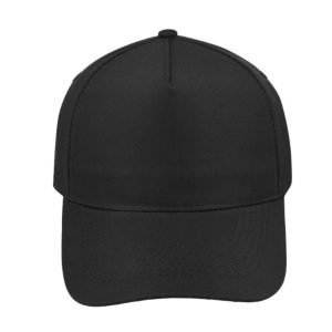 V5002BLACK - 5 Panel Promo Cap - Black