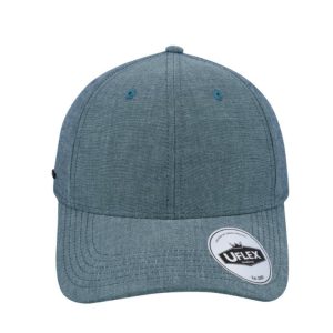 U20609NAVY - Uflex Cotton Chambray Baseball - Blue
