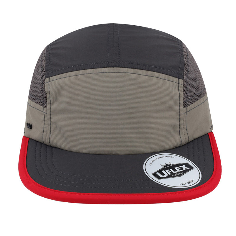 U23001ACHA/GREY - Uflex 6 Panel Active Cap - Charcoal/Grey