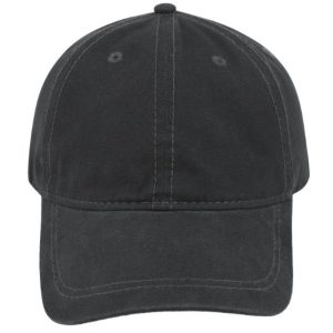6042CHAR - Tracker Canvas 6 Panel Cap - Charcoal