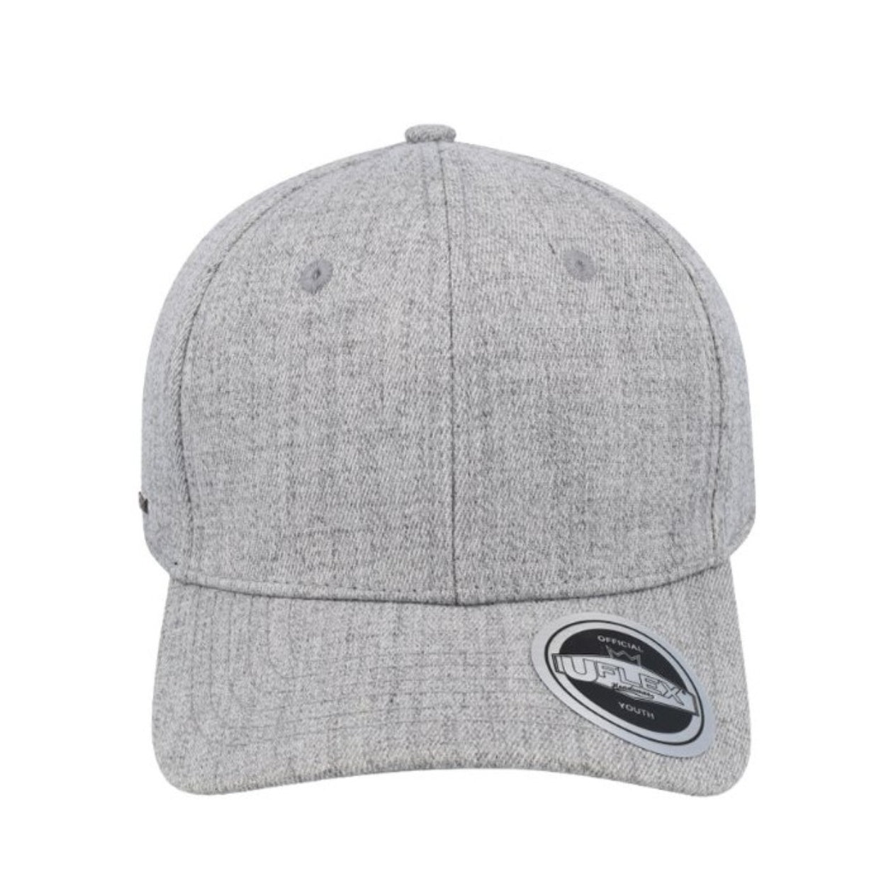 U15603GM-XXL - Uflex Prostyle 6 Panel Fitted - Grey Melange / Extra Extra Lar