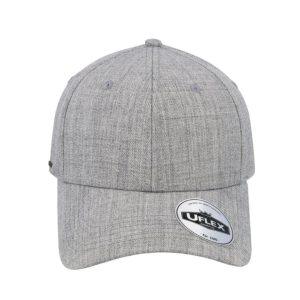 U15608GRY - Uflex 6P Curved Peak Snapback - Grey / Standard Size