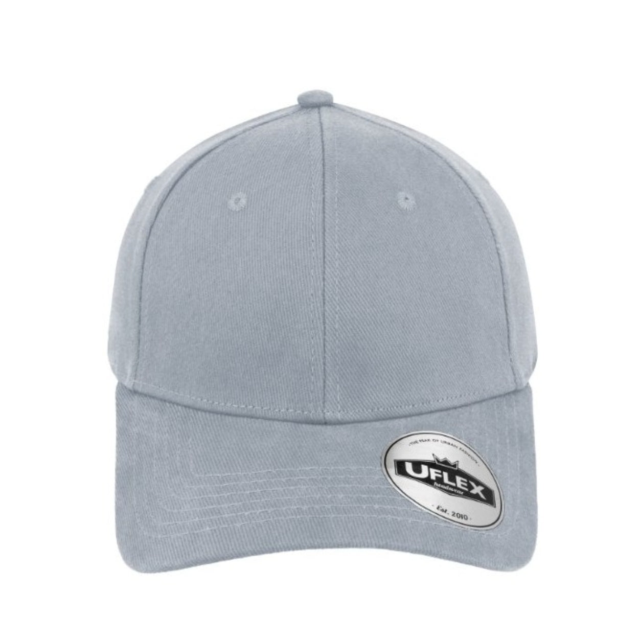 U15603SGRY-L/X - Uflex Prostyle 6 Panel Fitted - Grey / Large/Xtra Larg