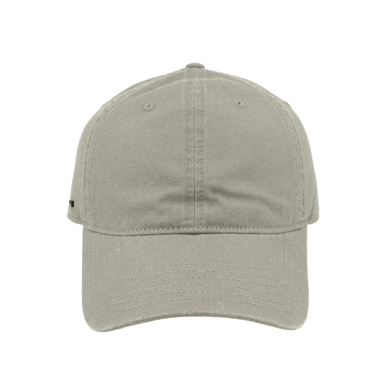 U25610GREY - Washed Light Canvas Dad 6P Cap - Grey