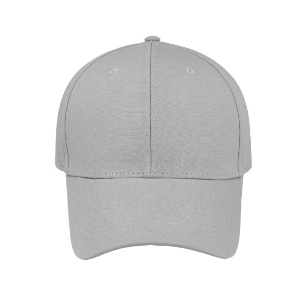 S21600GREY - Ripstop 6 Panel Cap - Grey