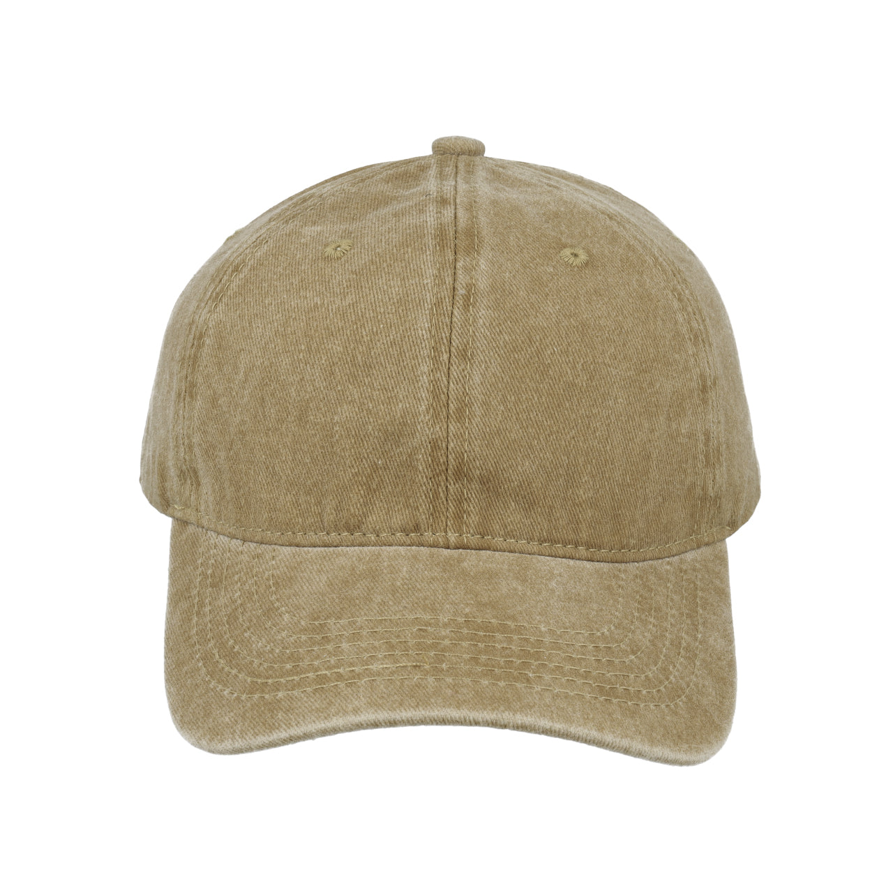 C21606KHAKI - Promo Washed 6 Panel Cap - Khaki