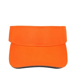 6052LUMOORANGE - Twill Visor - Lumo Orange