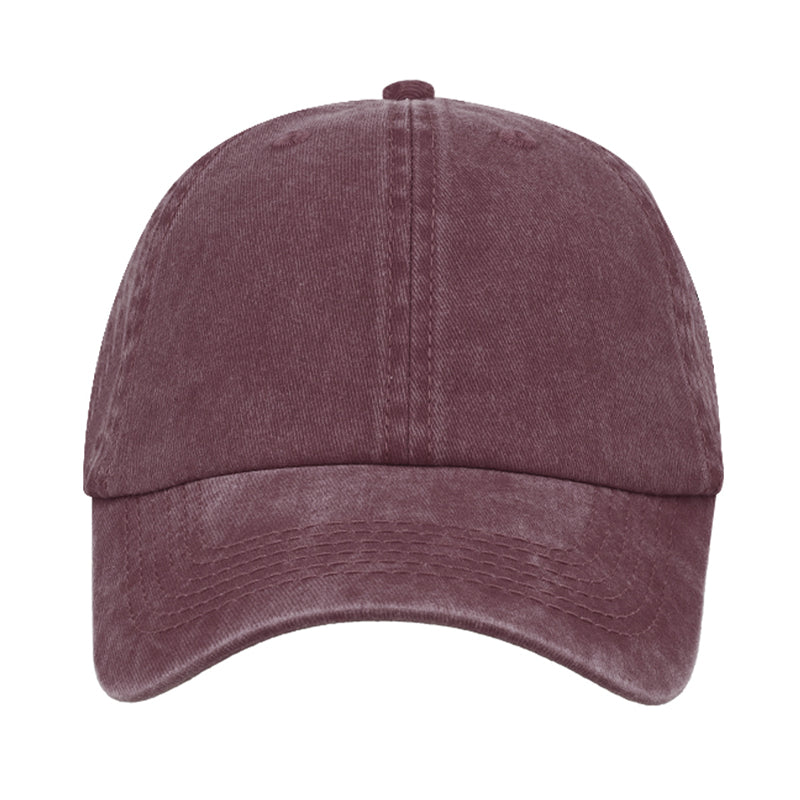C10606MAROON - Max Wash Dad Cap - Maroon