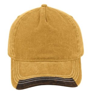 F23500MUSTA/BRN - Max Wash 5 Panel Cap - Mustard/Brown