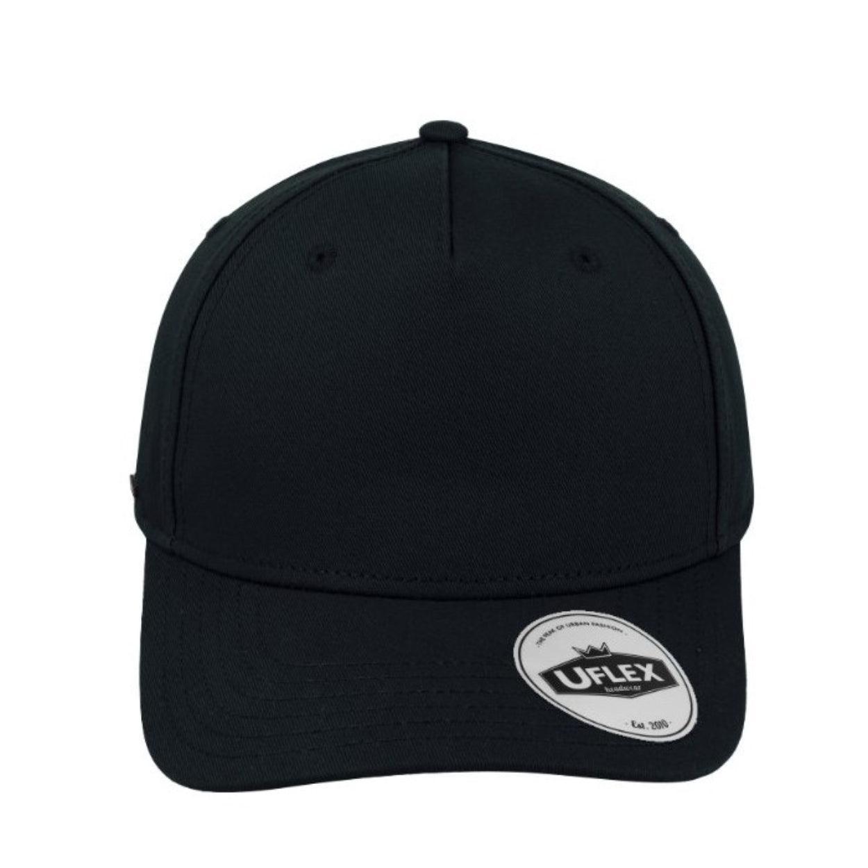 U15518NVY - Uflex 5P Curved Peak Snapback - Navy