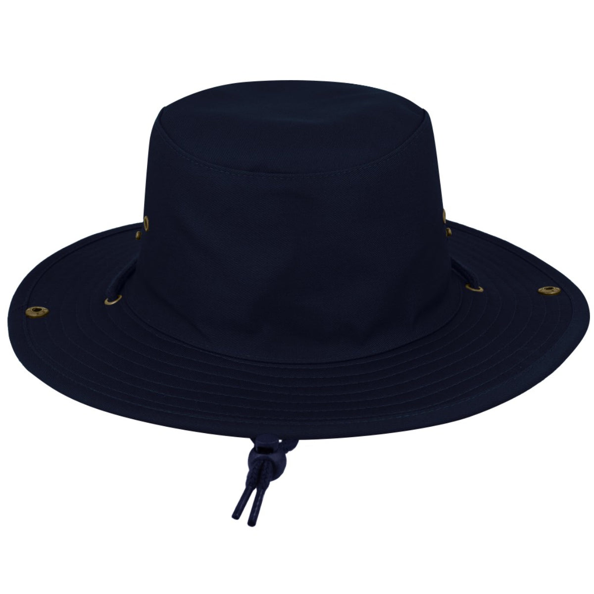 K6048NAVY-56 - Kiddies Wide Brim Safari Hat - Navy / 56 CM