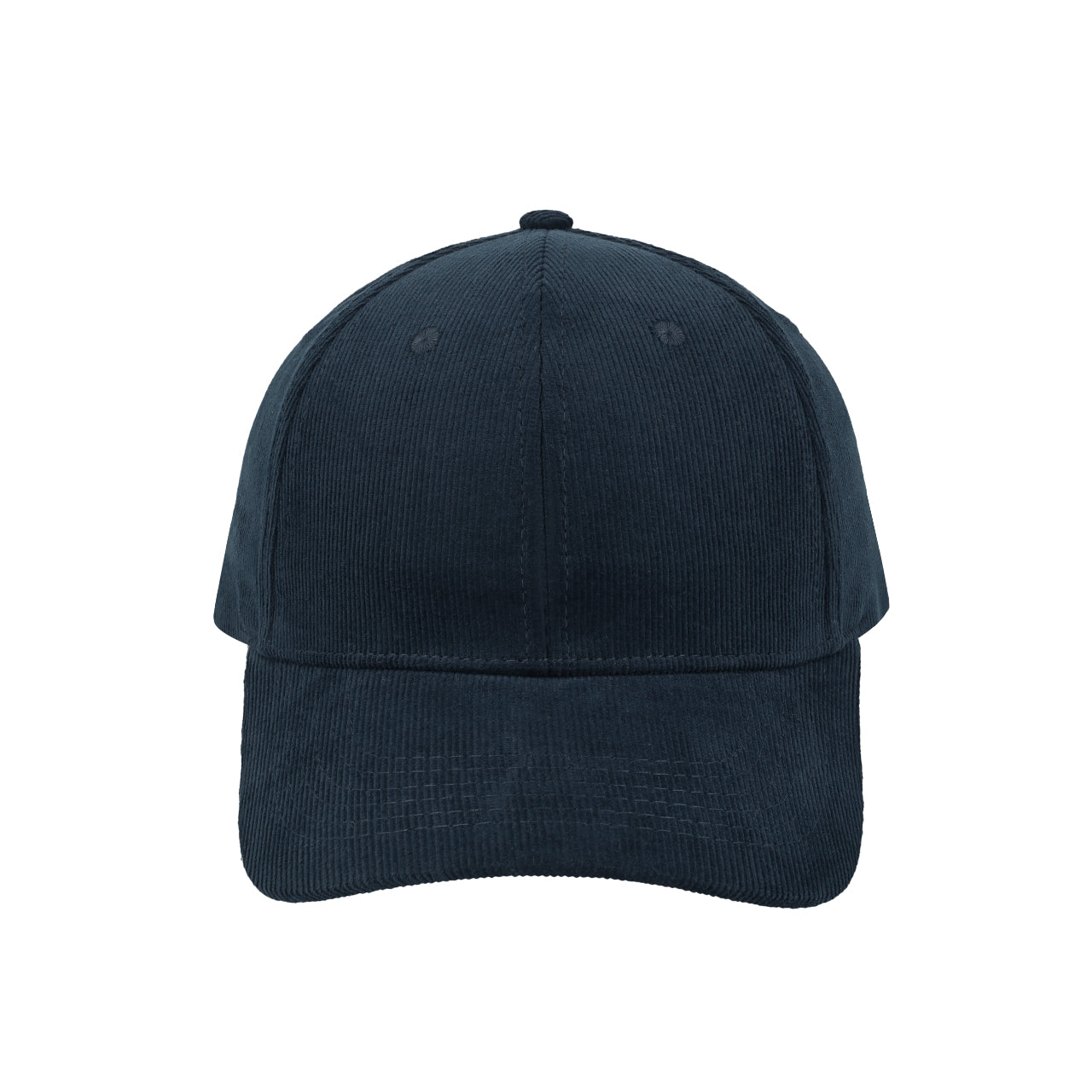 F24600NAVY - Corduroy 6 Panel Cap - Navy