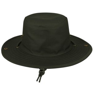 K6048OLIVE-52CM - Kiddies Wide Brim Safari Hat - Olive / 52 CM