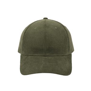 F24600OLIVE - Corduroy 6 Panel Cap - Olive