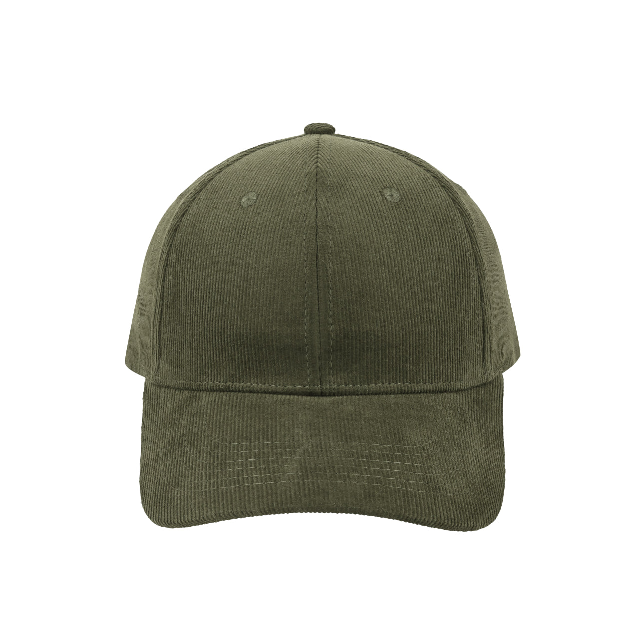 F24600OLIVE - Corduroy 6 Panel Cap - Olive
