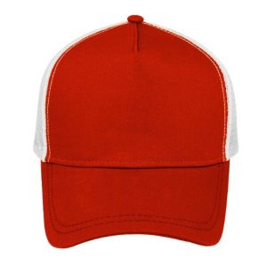 5003RED/WH - MAC Trucker Cap - Red/White