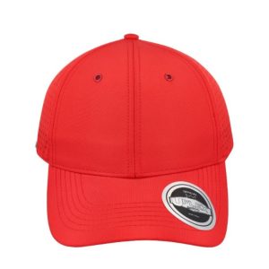 U15618RED/RED - Uflex High Tech 6P Curved Peak - Red