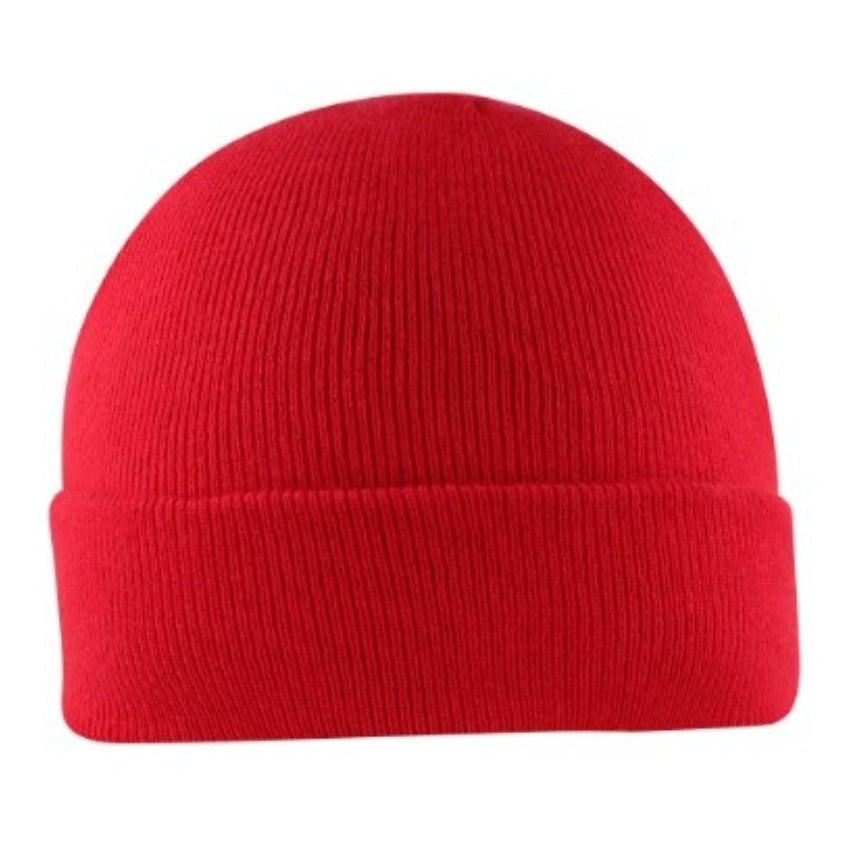 U22902RED - Viscose Cuffed Beanie - Red