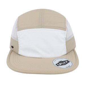 U23001ASTN/WHT - Uflex 6 Panel Active Cap - Stone/White