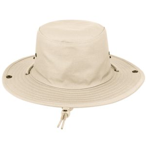 K6048STONE-56CM - Kiddies Wide Brim Safari Hat - Stone / 56 CM