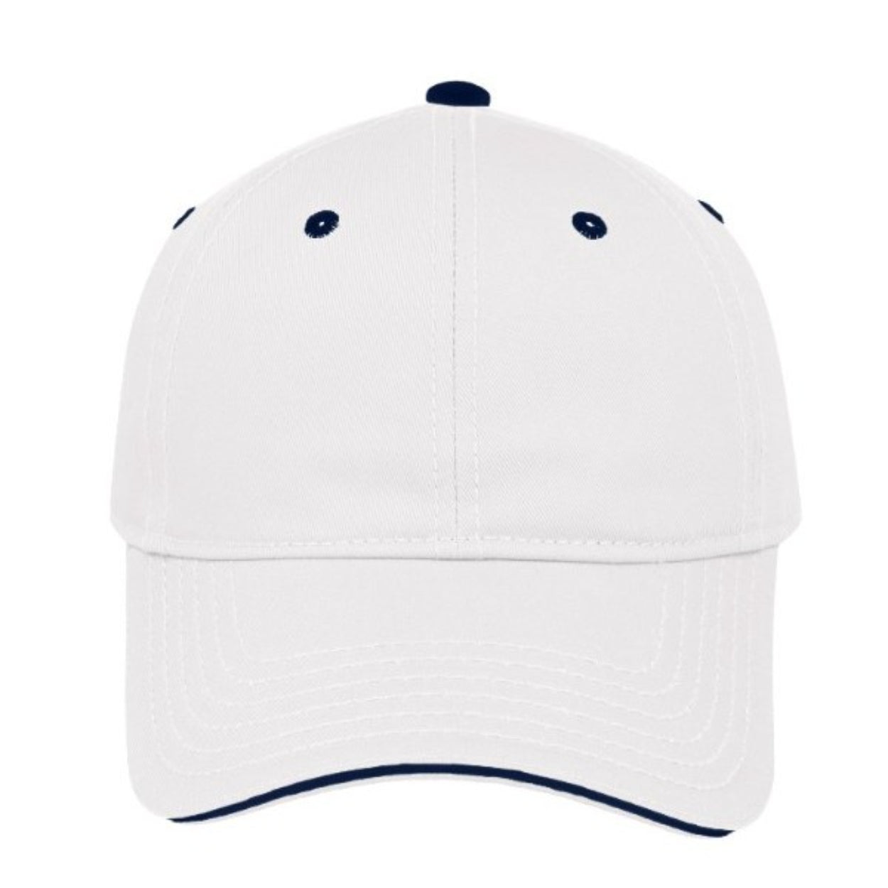 C10605WHITE/NA - Sun Stop Sandwich Peak - White/Navy