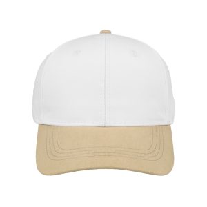 SAF6002WHT/STNE - SA Two-Tone 6 Panel Cap - White/Stone