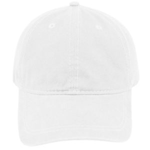 6042WHITE - Tracker Canvas 6 Panel Cap - White