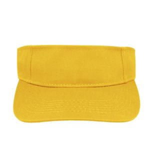 6052YELLOW - Twill Visor - Yellow