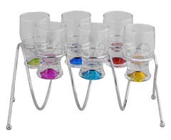 Spiral Stand & Shot Glasses