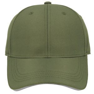F25601OLIVE/GRY - 6 Panel Poly Ripstop - Olive
