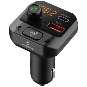 Volkano Grill Series Bluetooth Car Modulator and Charger