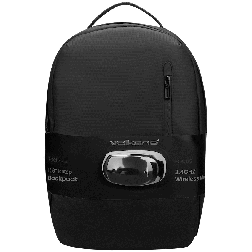 Volkano Focus Series 15.6" Laptop Backpack and Wireless Mouse
