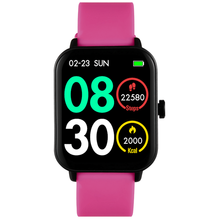 Volkano Chroma Series Smartwatch with Pink Strap