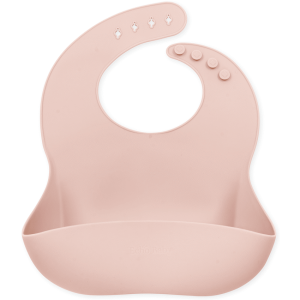 Silicone Bucket Bib - Rose