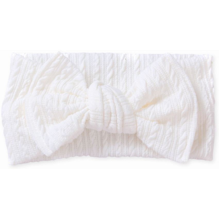 Bow Headband - Snow