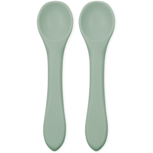 Silicone Feeding Spoons 2-Pack - Sage