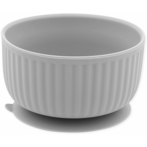 Silicone Suction Bowl - Stone