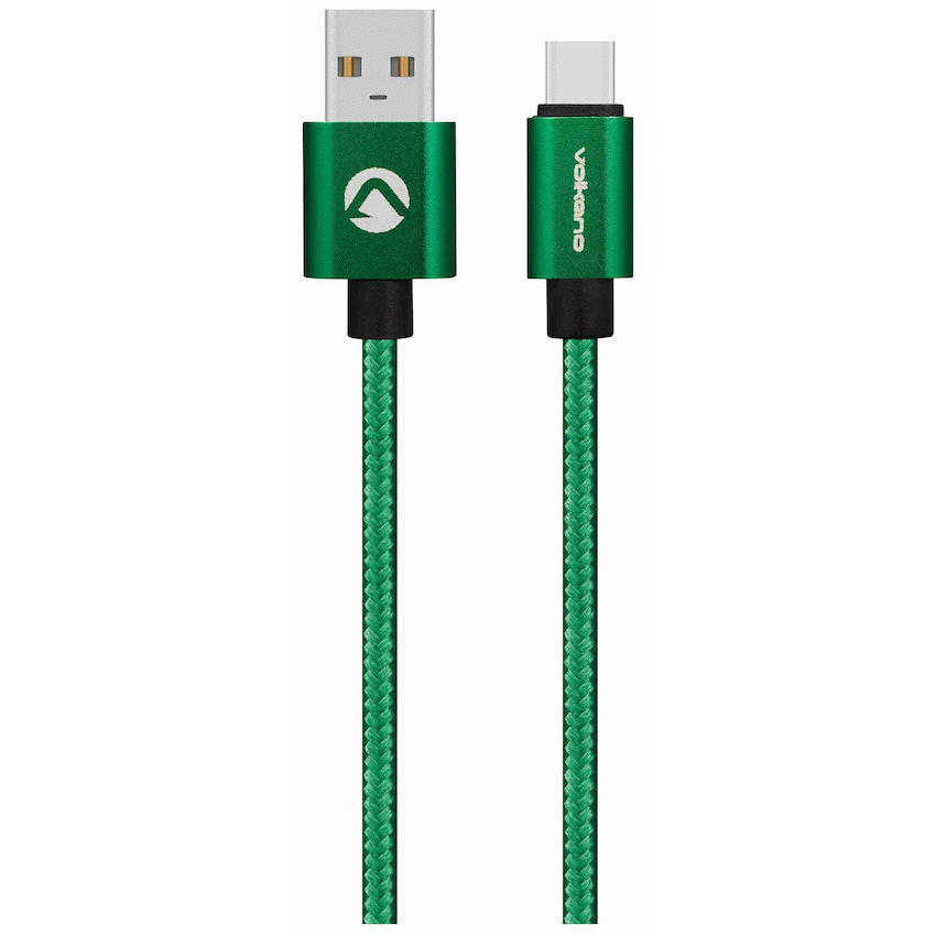 Volkano Fashion Series Micro USB Cable 1.8m - Apple Green