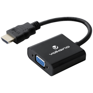 Volkano Annex Series HDMI Male to VGA Female Converter, 10cm Cable, with Sound