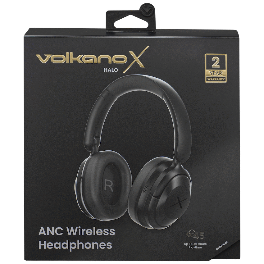VolkanoX Halo ANC Bluetooth Headphone - Black - Image 17
