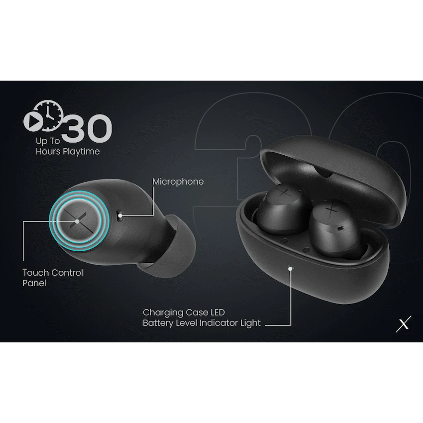Volkano X VXT200B True Wireless Earphones with Hybrid Active Noise Cancelling - Image 8