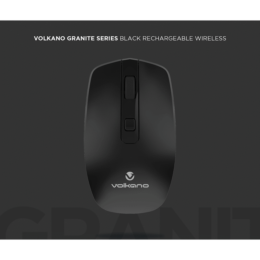 Volkano Granite Series Rechargeable Wireless Mouse - Black - Image 4