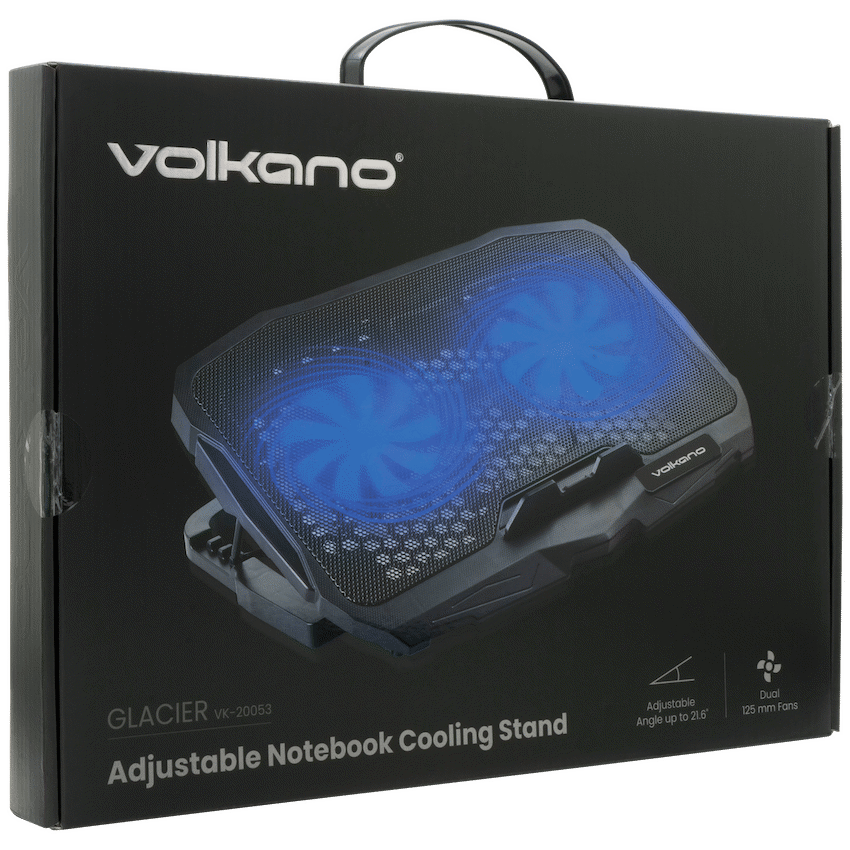 Volkano Glacier Series Upright Notebook Cooling Stand with Dual Fans - Image 26