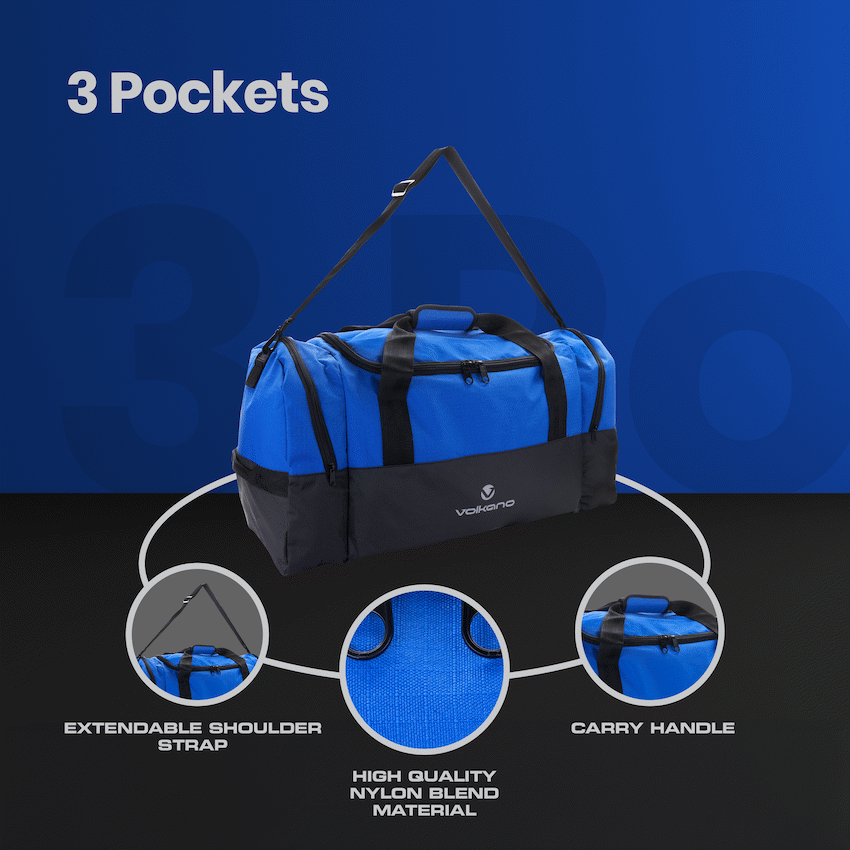Volkano Rhodes 70l Duffle - Blue - Image 8