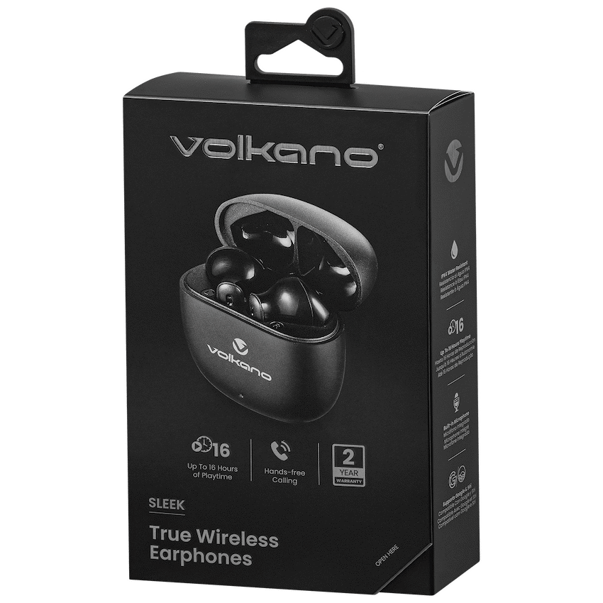 Volkano Sleek Series TWS Earphones - Black - Image 13