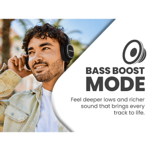 Volkano Phonic Series Bluetooth Full Size Headphones - Black